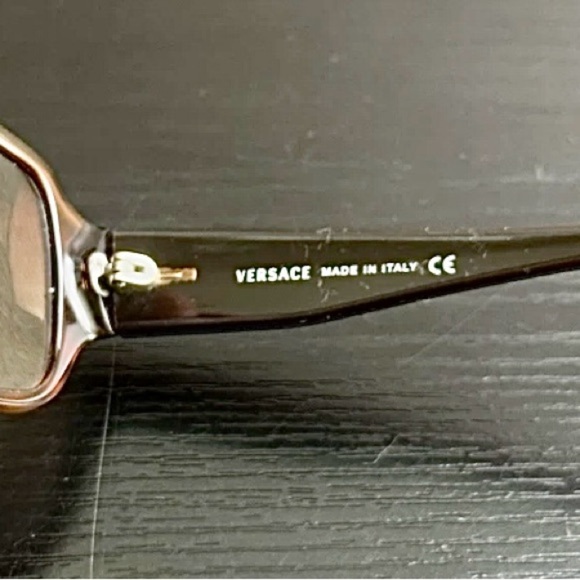 Versace Black Sunglasses with Embossed Case - Picture 5 of 10